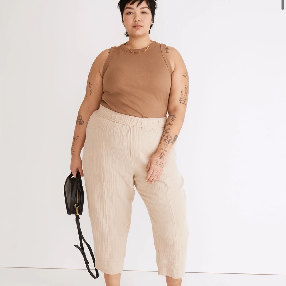 Madewell dried flax Lightspun Pull-On Balloon Pants size 3X